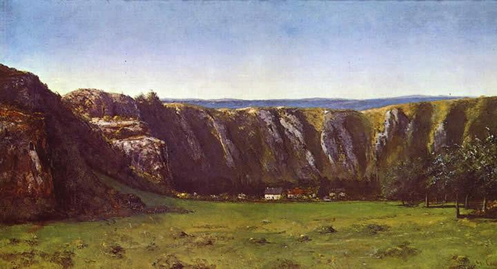 Gustave Courbet The rock of ten hours at Ornans